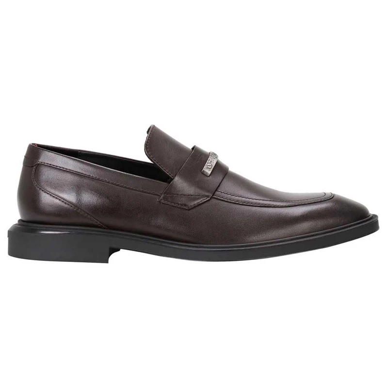 Hugo Men's Gryff_loaf_pllt Loafer, Medium Brown210, 6.5 UK