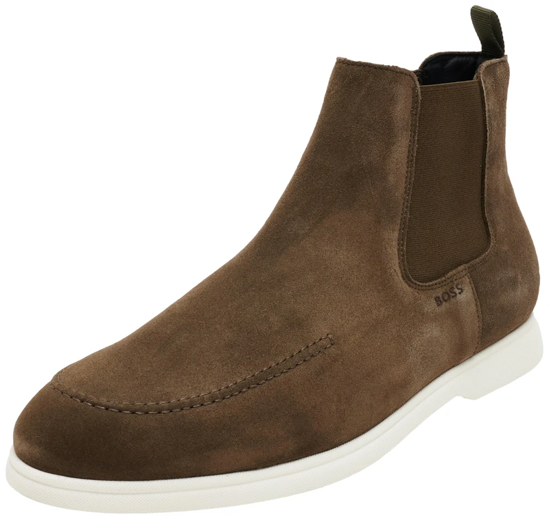 BOSS Men's Sienne_cheb_sdad Chelsea Boot, Dark Green303, 7 UK