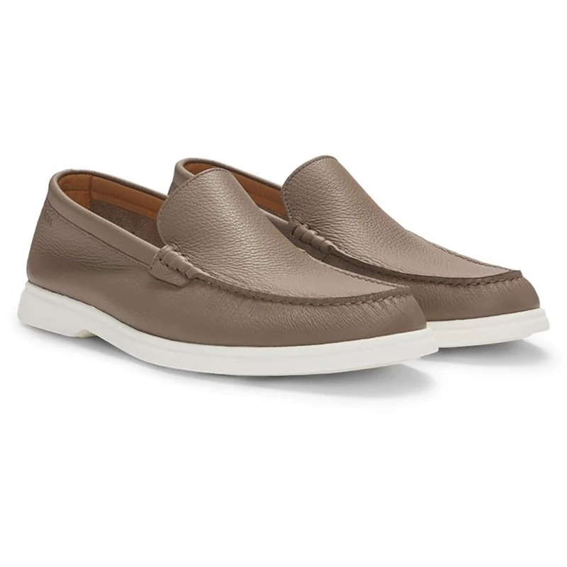 BOSS Men's Sienne_mocc_tbsf Moccasin, Medium Beige 260, 7 UK - Image 1