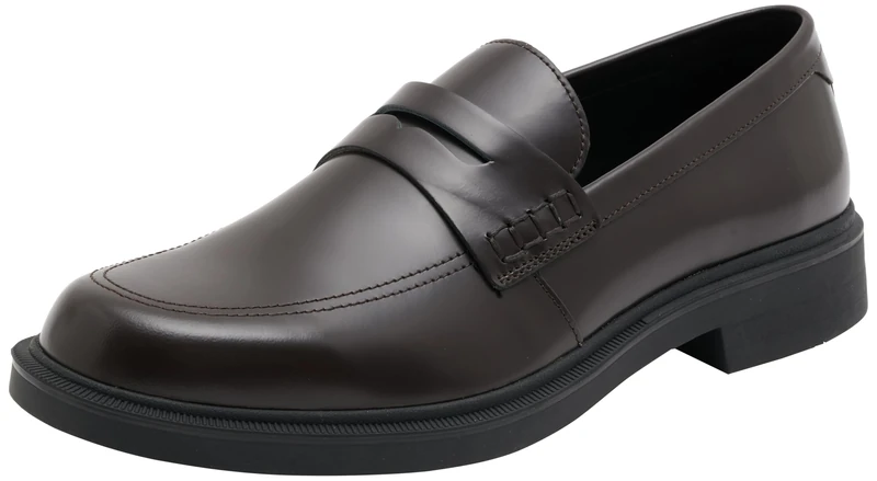 BOSS Men's Ronnin BO Loafers, Dark Red604, 5 UK