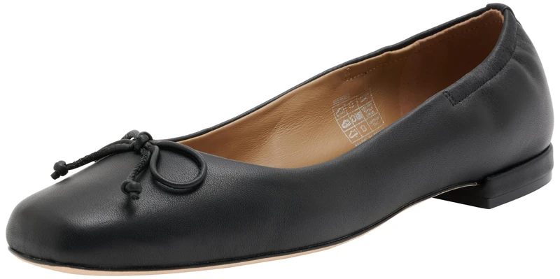 BOSS Women's Luara_Ballerina_nael, Black 1, 8 UK