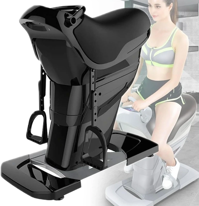 PHOLK Indoor Horse Riding Machine, Electric 3D Simulation Horse Riding Fitness Machine, 20 Speeds, One-touch LCD Display, Aerobic Fitness Equipment for Waist, Legs, Hips - Image 1
