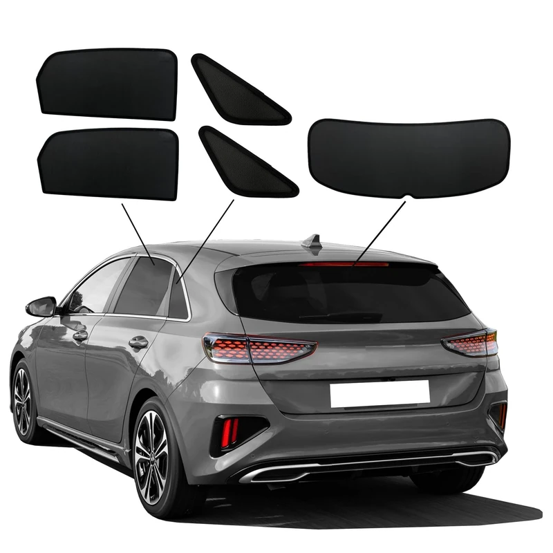 SunClip Privacy & Sun protection compatible with Kia Cee'd (CD) HB 5-doors 2018-
