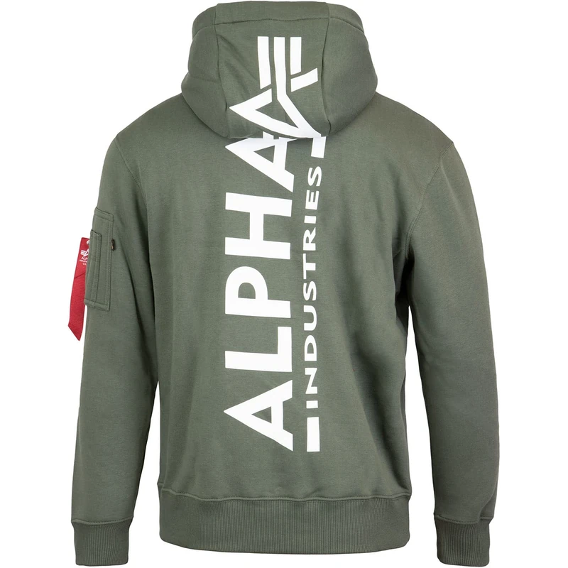 Alpha Industries Men's EMB Sweater Sweatshirt, Dark Olive, XXL