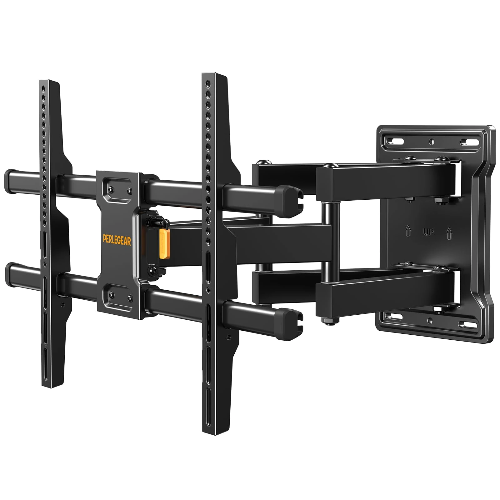 Perlegear TV Wall Bracket for 32-85 Inch TVs Up to 60 kg, Swivel and Tilt TV Wall Mount, TVs Bracket with Tool-free Tilt, Max VESA 600x400mm, PGLF6