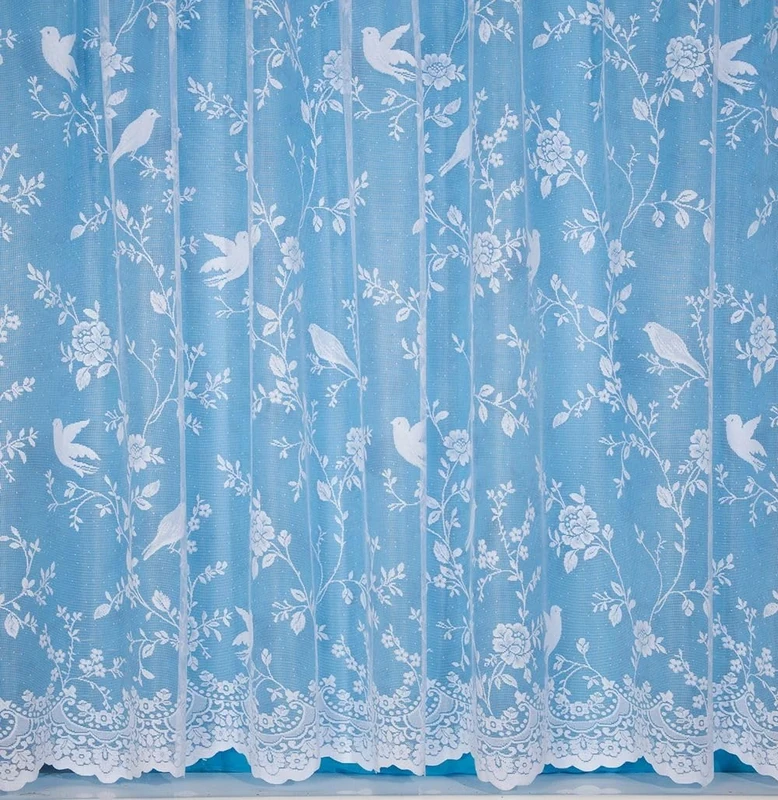 John Aird - Robyn Bird Design Net Curtain - Select Your Size (10.5 Metres Width, Drop: 90" (229cm))