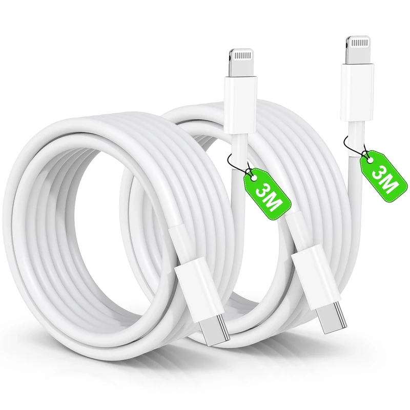 Long iPhone Fast Charger Cable 3M, USB C to Lightning Cable [Apple MFi Certified], 3m Type C iPhone Charging Lead Wire 10ft for Apple iPhone 14 Plus/14 Pro Max/13 Pro/12 Mini/11/XS/XR/SE/8/iPad