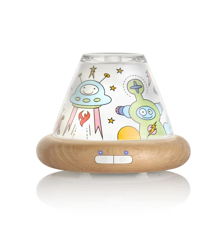 Puressentiel – Ultrasonic humidifier Diffuser – Elio – Night Light and Sleep Modes for Children – Customizable Decorations