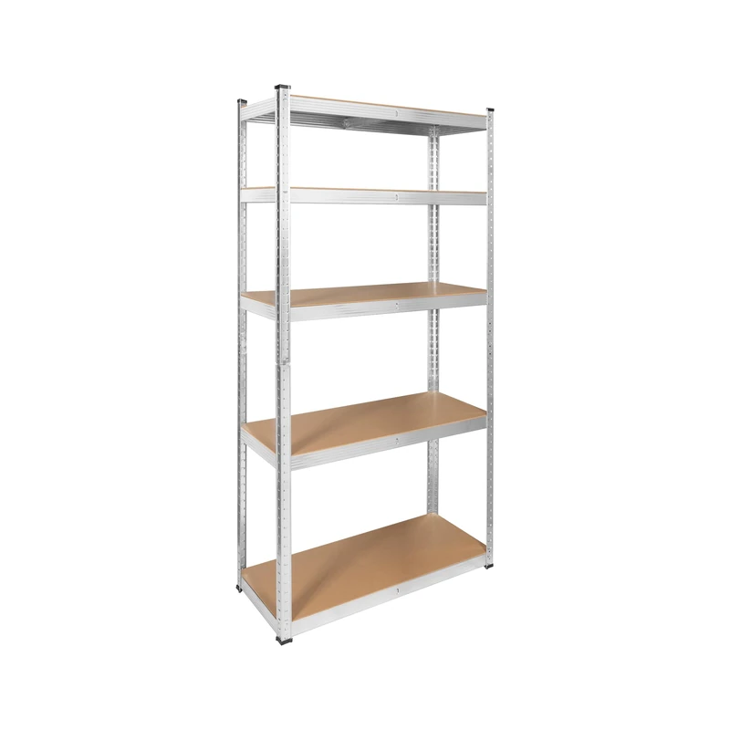 Rebel Metal Storage Rack 180x90x40 Silver RB-1250