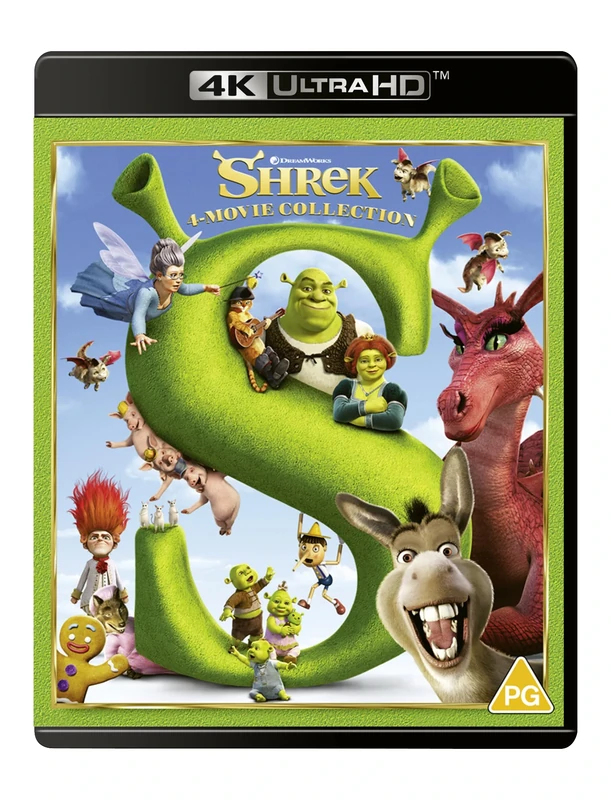 Shrek 1-4 [4K Ultra HD] [2001 - 2010] [Blu-ray] [Region Free]