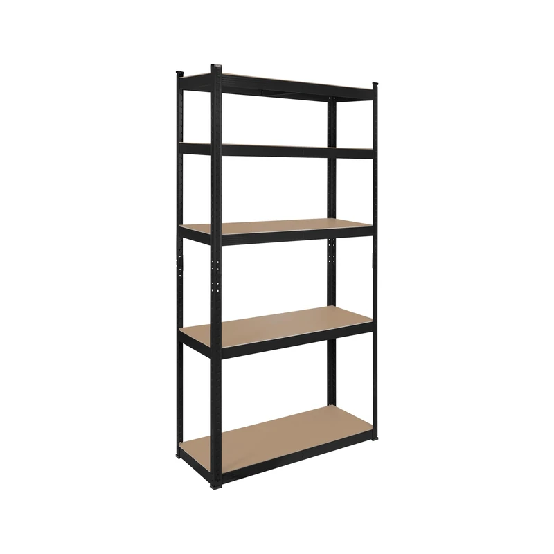 Rebel Metal Storage Rack 180x90x40 Black RB-1251B