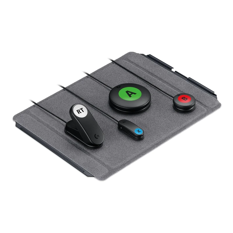 Logitech G Adaptive Gaming Kit For Access Controller, High Performance Customisable Controls Designed for the Adaptive Controller for Xbox One consoles, 12 Buttons & Triggers - Black