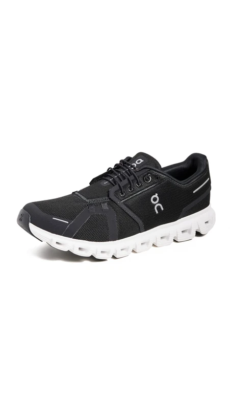 On Men's Cloud 6 Sneakers, Black | Black, 12