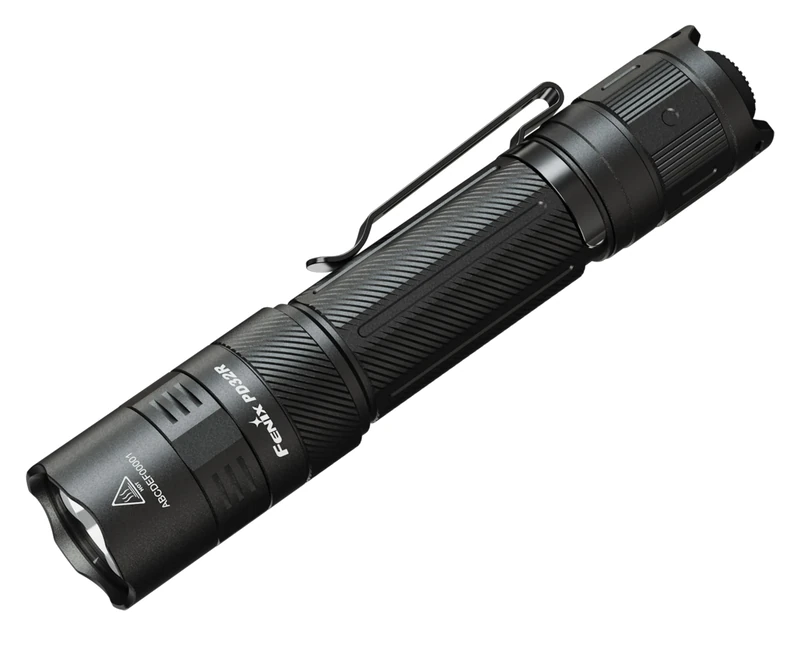 fenix PD32R, Rechargeable, Compact Long Range LED Security/Police Torch | 1400 Lumens | 344m | 70 Hrs Max | Quiet Tactical Switch | 3400 mAh 18650 Battery Powered | Intelligent Memory Circuit | IP68