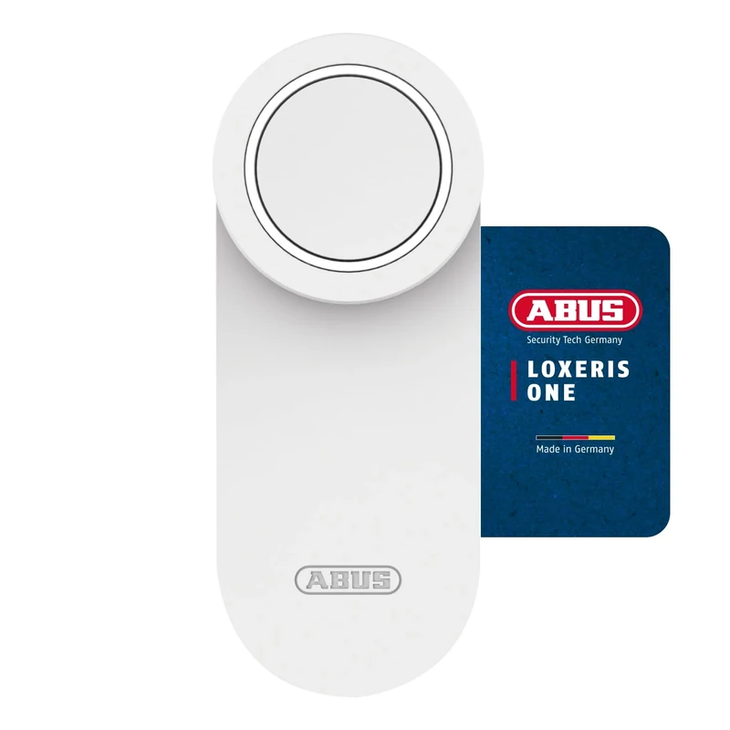 ABUS Loxeris One Door Lock Drive - Smart Opening and Closing of Entrance Door via App - Electronic Door Lock with Access Control - Easy Installation Without Cable Pulling - White