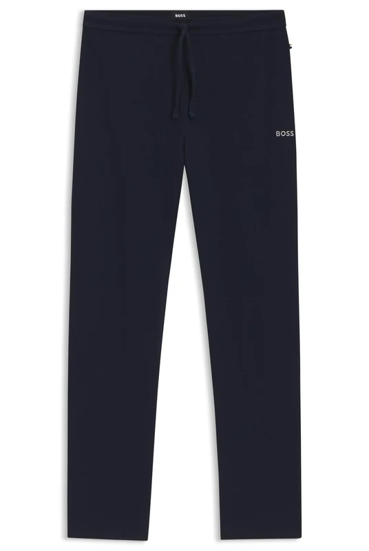 BOSS Mens Waffle Pants Joggers Dark Blue XL