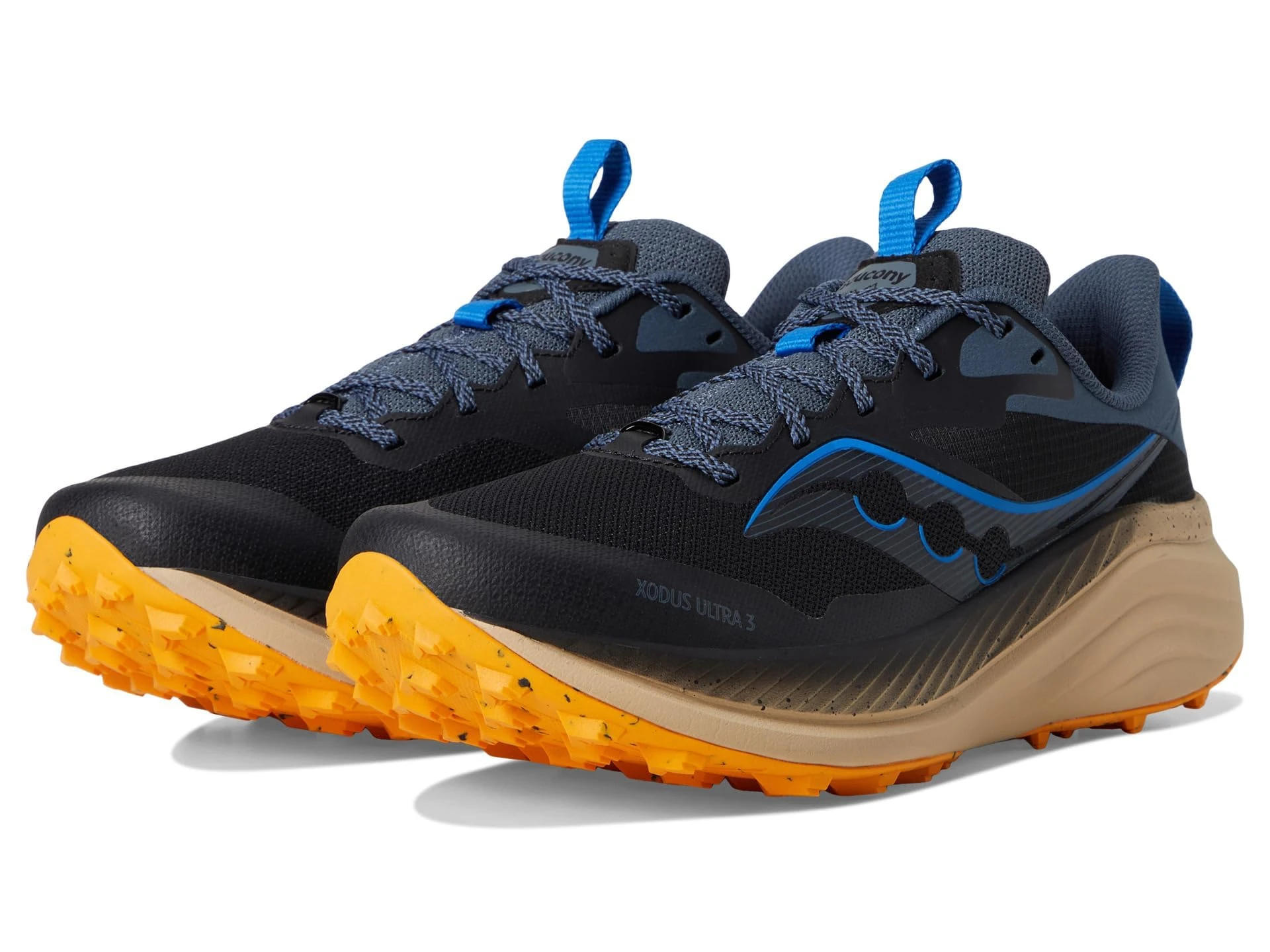 Saucony Men's Xodus Ultra 3 Sneaker, Black/Dusk, 9 UK