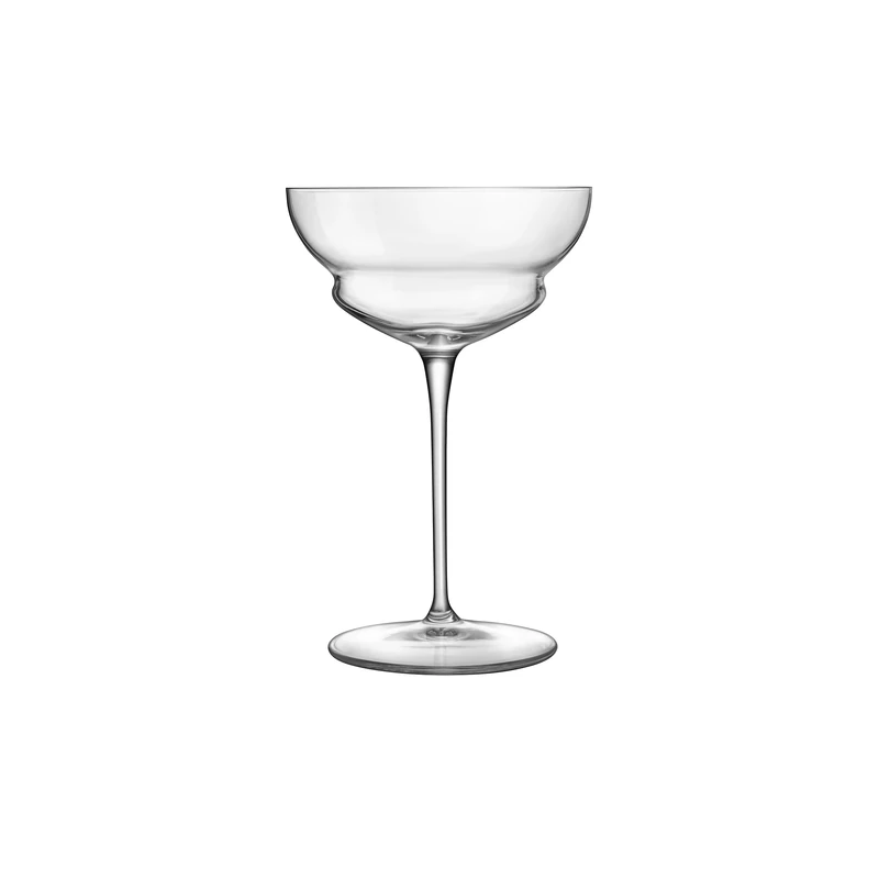 Luigi Bormioli Martini Glasses Set of 4 x 250ml - Crystal Espresso Martini Glasses, Super Light Titanium Reinforced Backdoor'20s Vintage Style Glassware