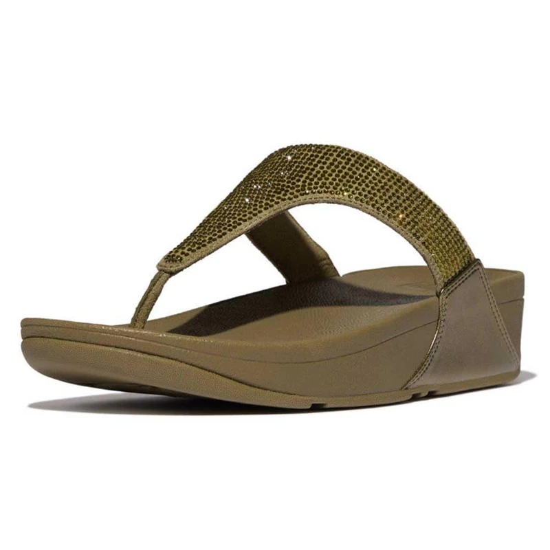 Fitflop LULU CRYSTAL EMBELLISHED TOE-POST SANDALS