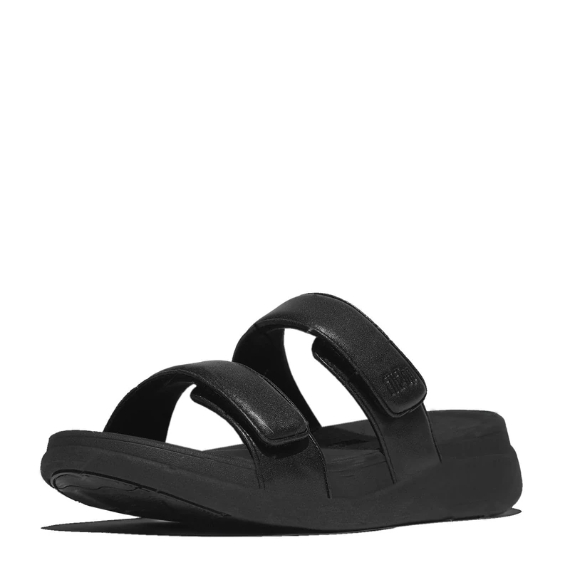 Fitflop F-MODE GO ADJUSTABLE FLATFORM TWO-BAR SLIDES