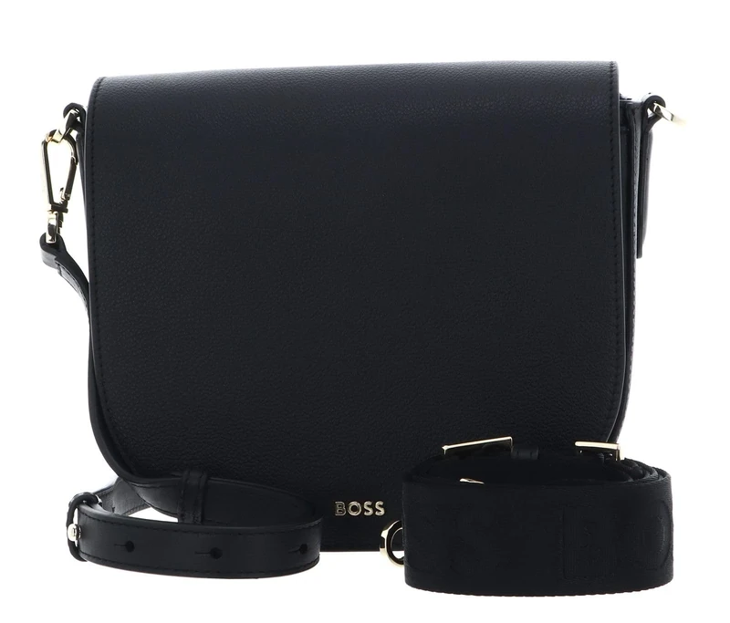 BOSS Women's Alyce Flap Xbody BM Crossbody, Black1, One Size