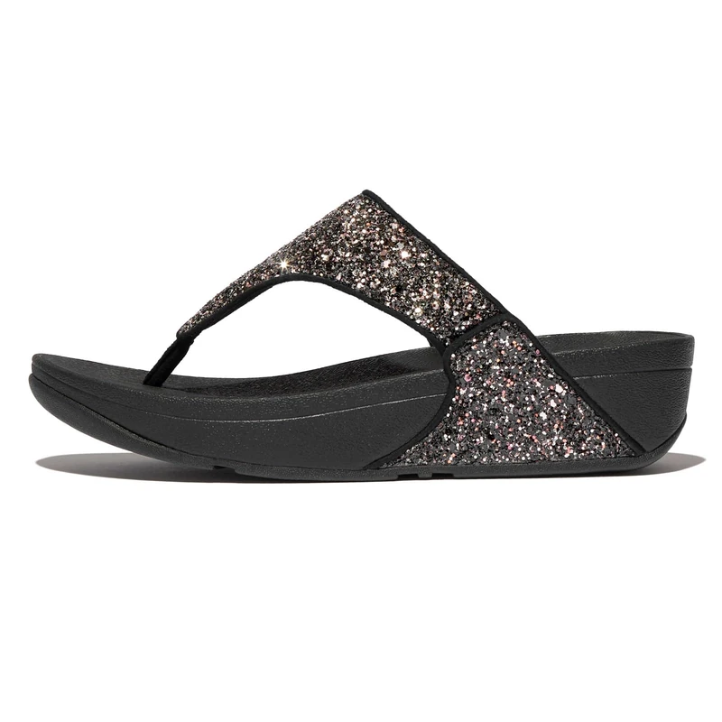 Fitflop Lulu Multi-Tonal Glitter Toe-Post Sandals