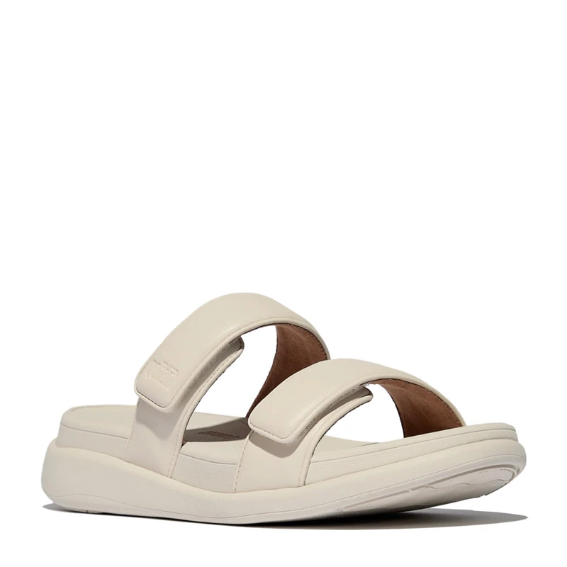 Fitflop F-MODE GO ADJUSTABLE FLATFORM TWO-BAR SLIDES