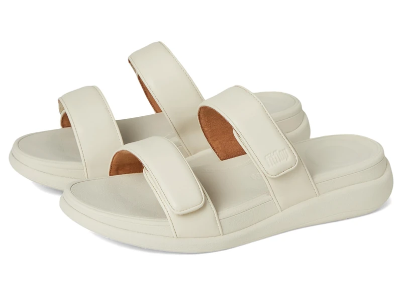Fitflop F-MODE GO ADJUSTABLE FLATFORM TWO-BAR SLIDES