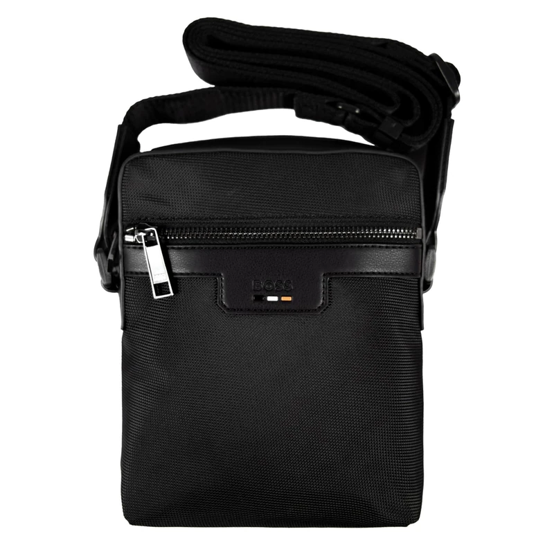 BOSS Men's Ray_N_NS Zip Reporter_With_Zip, Black1, One Size