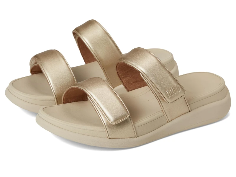 Fitflop F-MODE GO ADJUSTABLE FLATFORM TWO-BAR SLIDES