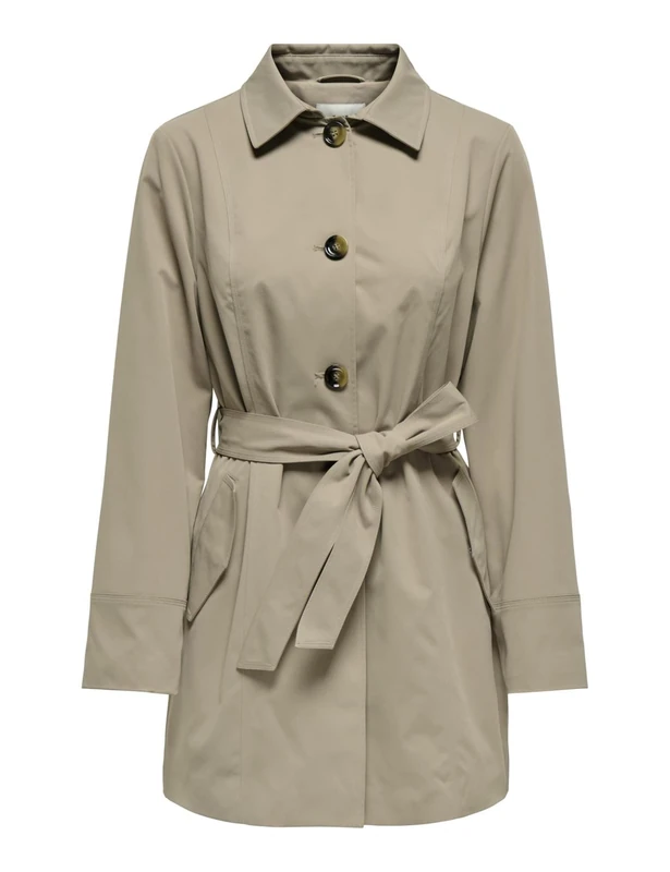 JdY Jdyisadora Otw Hab Trench Coat, Weathered Teak, S