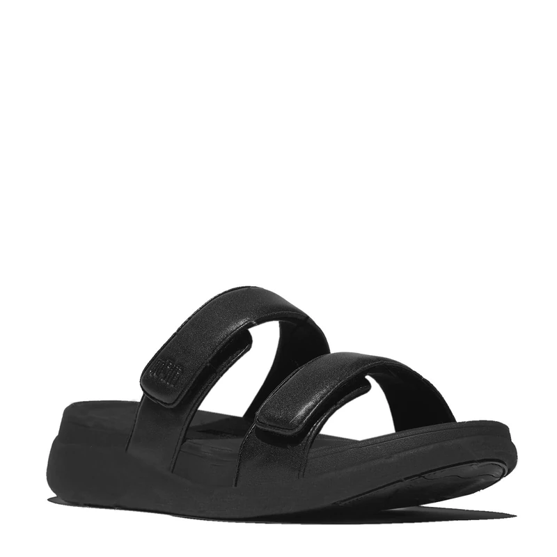 Fitflop F-MODE GO ADJUSTABLE FLATFORM TWO-BAR SLIDES