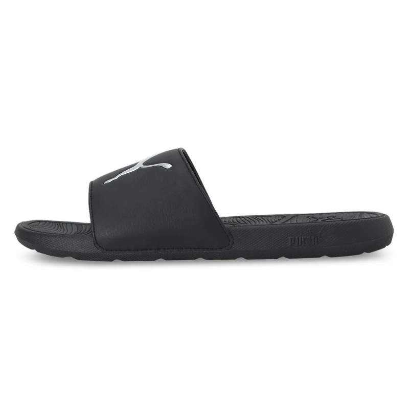 PUMA Men's Cool Cat 2.0 Slide Sandal, Sport-puma Black-puma Silver, 9 UK