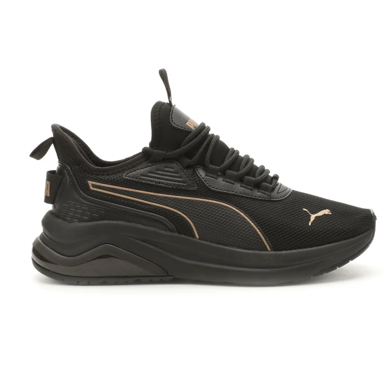 PUMA Women's Amplifier Shoes, Black-Gold, 8.5, 6 UK - Image 1