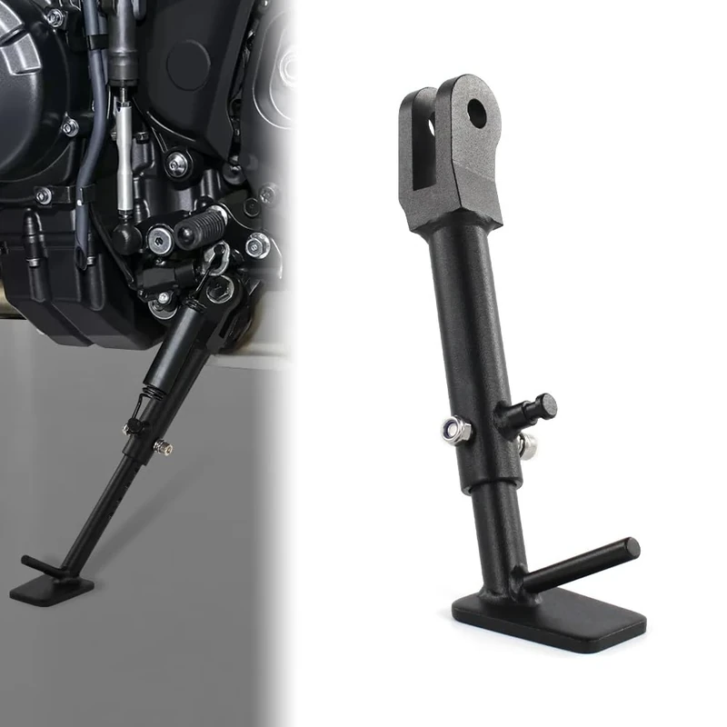 Xitomer 0-2.5inch Motorcycle Adjustable Kickstand Fit for MT09 2021-2025 / MT09 SP 2021-2025 / XSR900 2022-2024 / TRACER 9 GT 2021-2022, YZF-R9 2025, Adjustable Side Stand Adjustable Kickstand