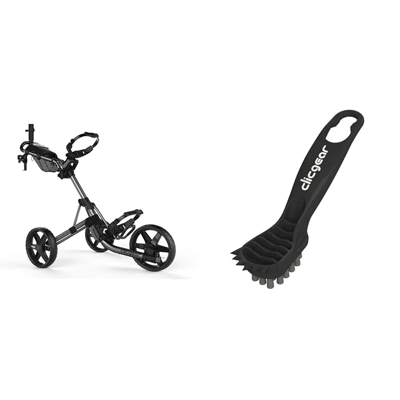 Clicgear Unisex 4.0 4 0 Trolley Silver, Silver, One Size UK Clicear Club Brush