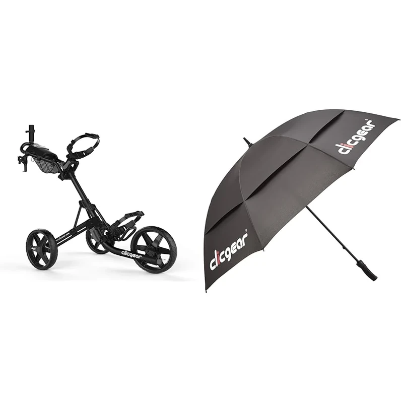 Clicgear Unisex 4.0 4 0 Trolley Black, Black, One Size UK Umbrella - Black