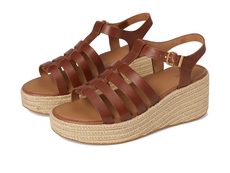 Fitflop PLATFFORMS ESPADR. LEATHER FISHERMAN WEDGE SANDALS