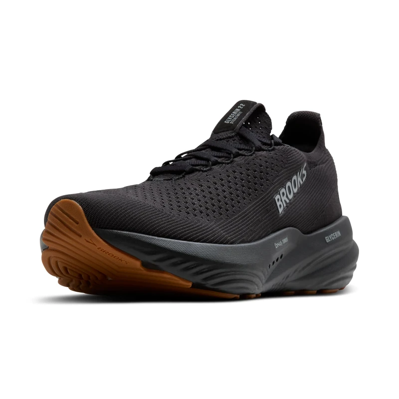 BROOKS 1104481D072 Glycerin StealthFit 22 Men Black/Black UK 7
