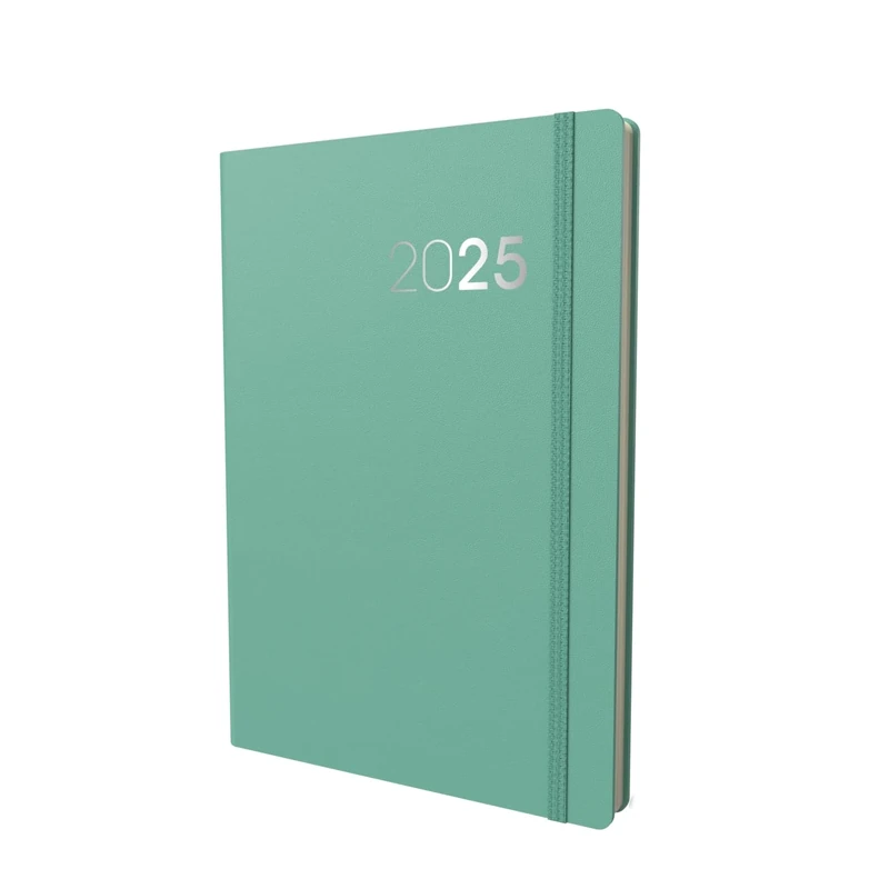 Collins Legacy 2025 Planner - A5 Week To View Diary - Mint - (CL53.61-25) - Professional Weekly Planner with Soft Touch Cover
