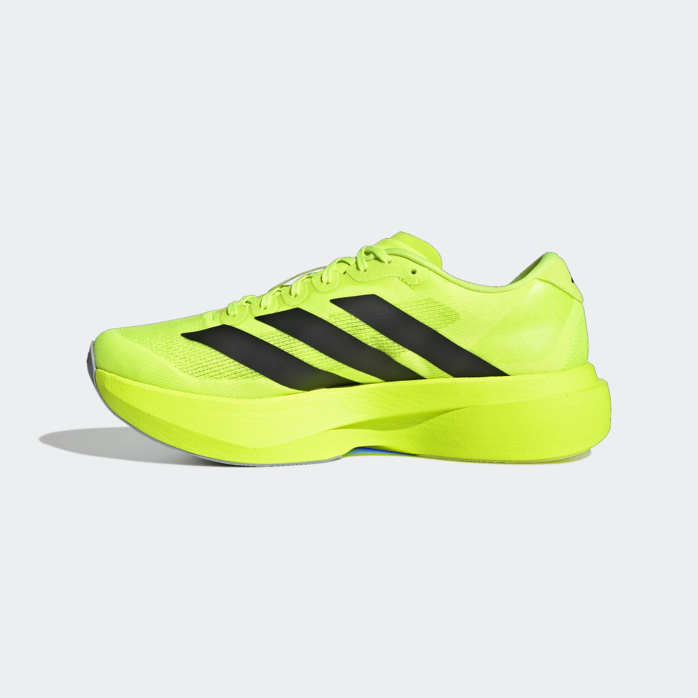 adidas Men's Adizero Evo Sl Running Shoe, Lucid Lemon Black Silver Matte, 11.5 UK