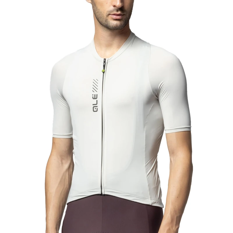 Alé Cycling Men's Off Road Pragma Colour Block Short Sleeve Jersey, Stone, XS - Image 1
