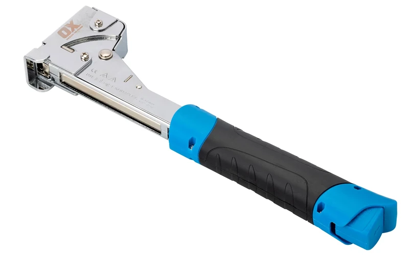 OX Pro Heavy-Duty Hammer Tacker, Uses Flat Wire 6-14mm Staples