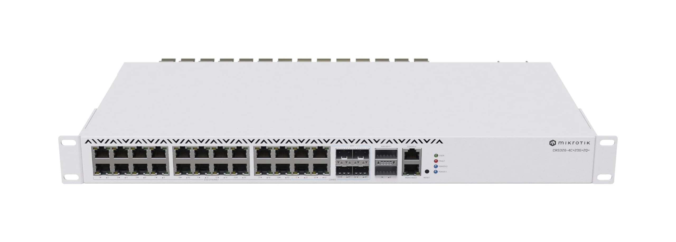 MikroTik CRS326-4C 20G 2Q RM commutateur réseau Géré Gigabit Ethernet (10/100/1000) Gris