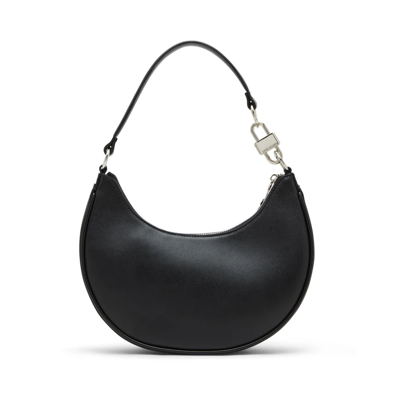 Steve Madden Women's Lohan Crescent Shoulder Bag, Black, One Size