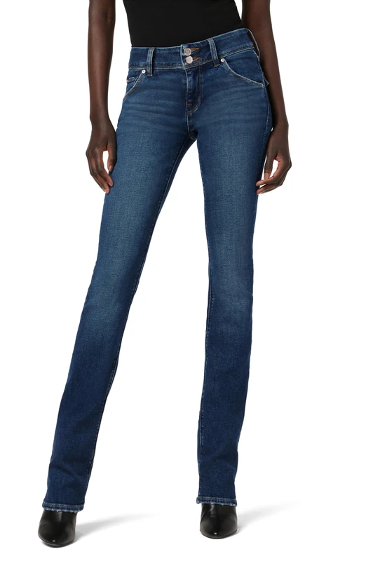 Hudson Women's Beth Baby Bootcut Jean with Back Flap Pockets, Obsess, 28