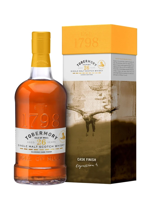 Tobermory 26 Year Old Hebridean Series Single Malt Scotch Whisky | 70cl | 48.1% | Blackcurrant Jam, Peach & Zesty Lemon