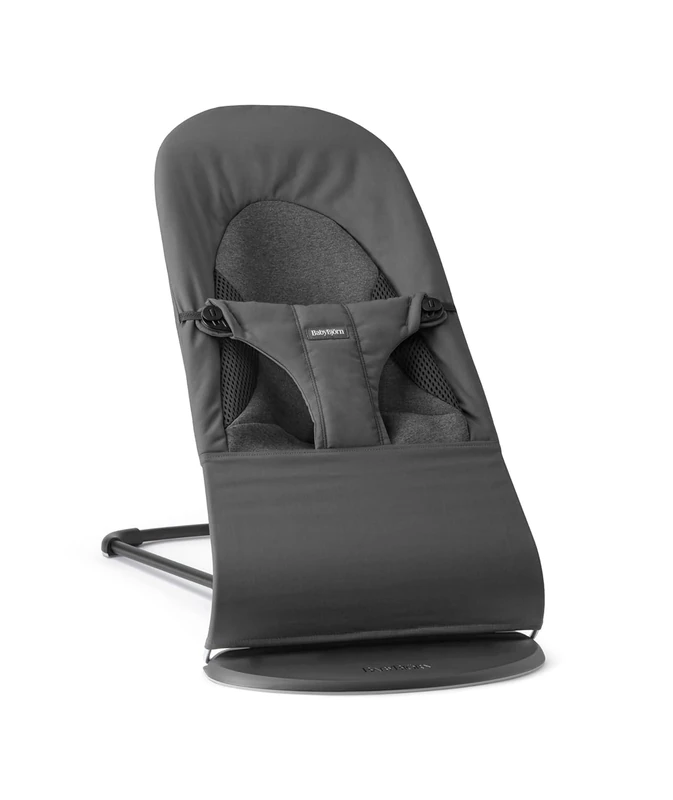 BabyBjörn Bouncer Balance Soft Woven/Jersey, Tri-Fabric, Dark Grey