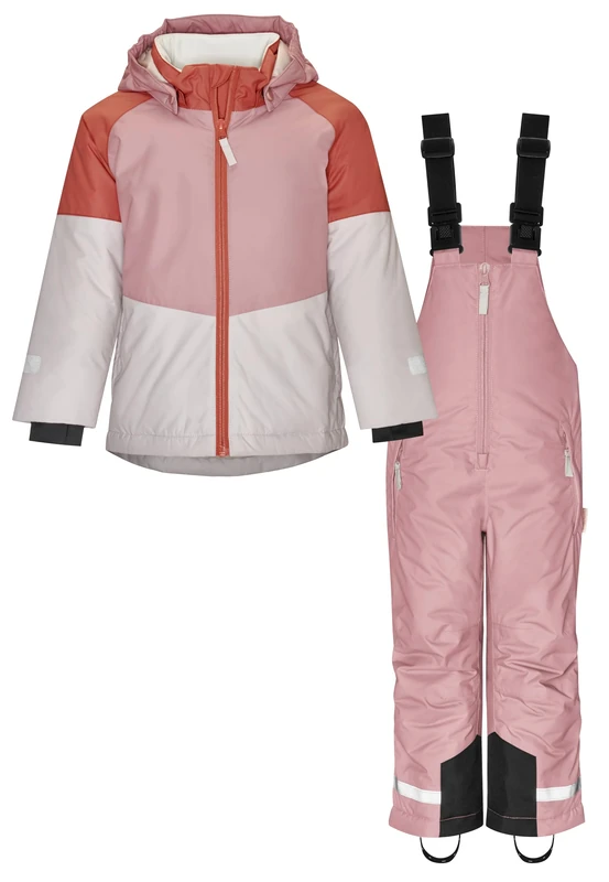 Playshoes Color Block, Unisex Kids Snowsuit, Rosa, 104 -