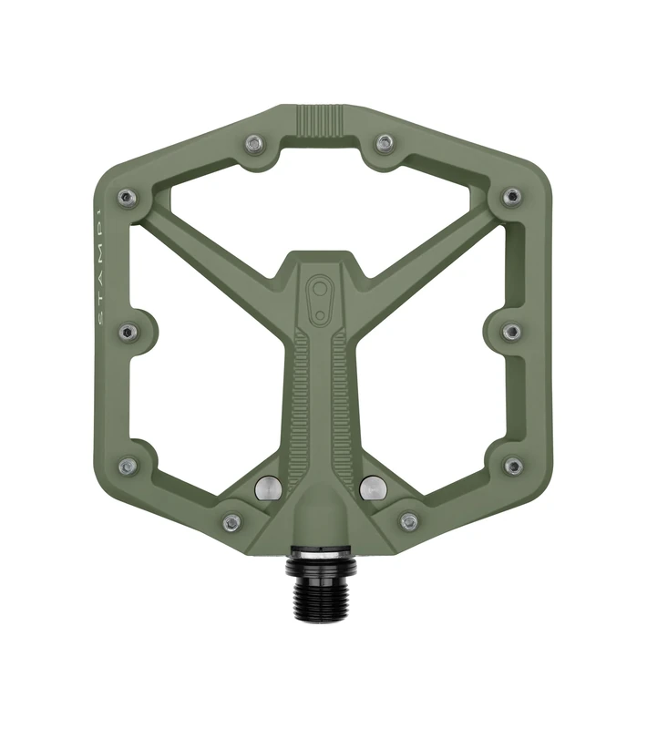 Crankbrothers Stamp 1 Large Green Gen 2 Unisex Adult Bike Pedals, Black, One Size